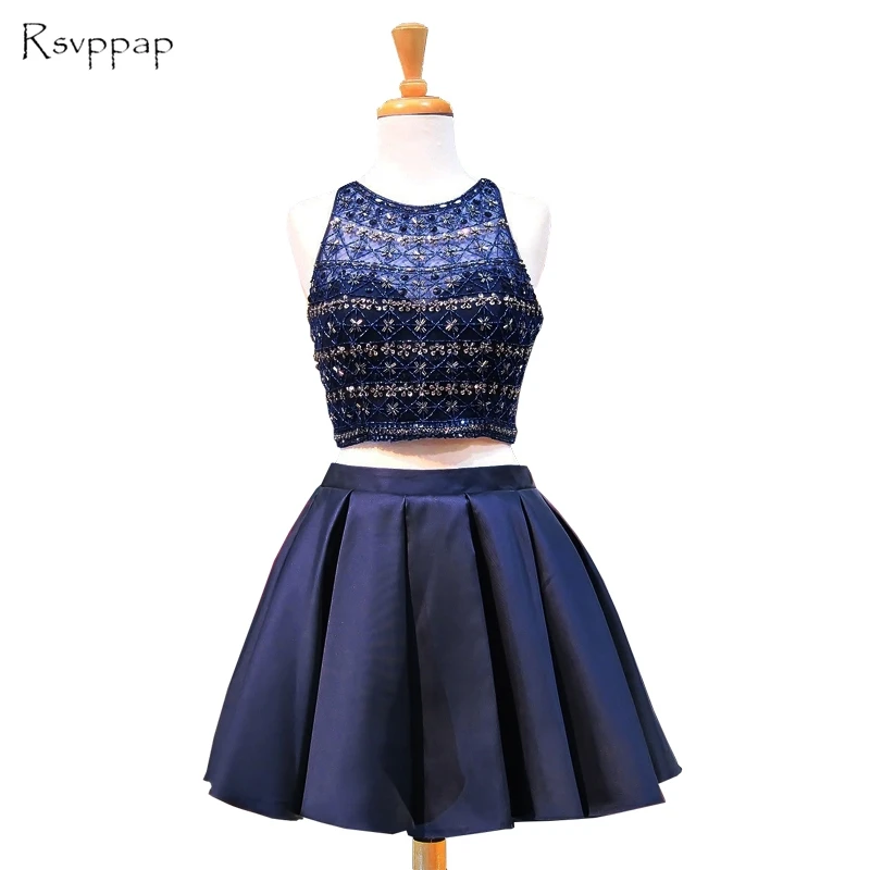 Sparkly 8th Grade Prom Dresses Cute A Line Scoop Neckline Beaded