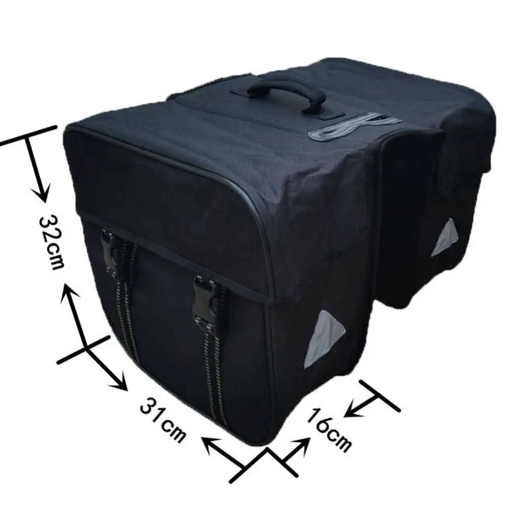 Excellent Mountain Bike Rear Rack Bag Waterproof Bicycle Trunk Bag Pannier Carrier Luggage Pannier Bag Double Side Rear Rack Tail Seat 3