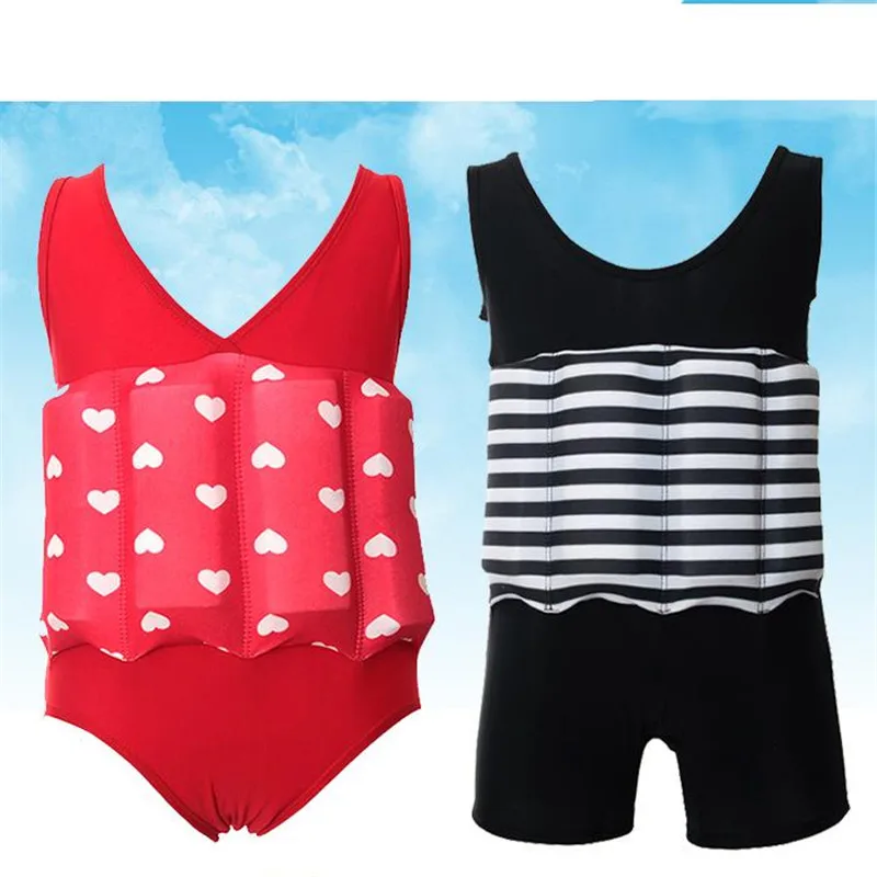 Quick-drying Kids Buoyant Swimsuit Children's Detachable Floating Joint Body Swimsuits Small and Medium Boys and Girls Swimwear02