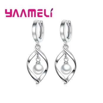 

Earrings 925 Sterling Silver Classic Vintage Style Irregular Pattern Cross Embellished White Crystal Stones Birthday