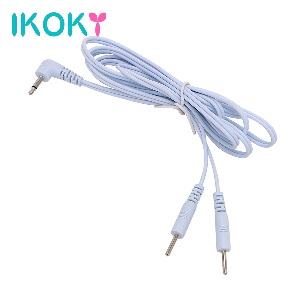 Electro Electric Sex Toys Shock Wire 2/4 Pin Cable For Penis Ring Anal Plug Therapy Massager Accessories