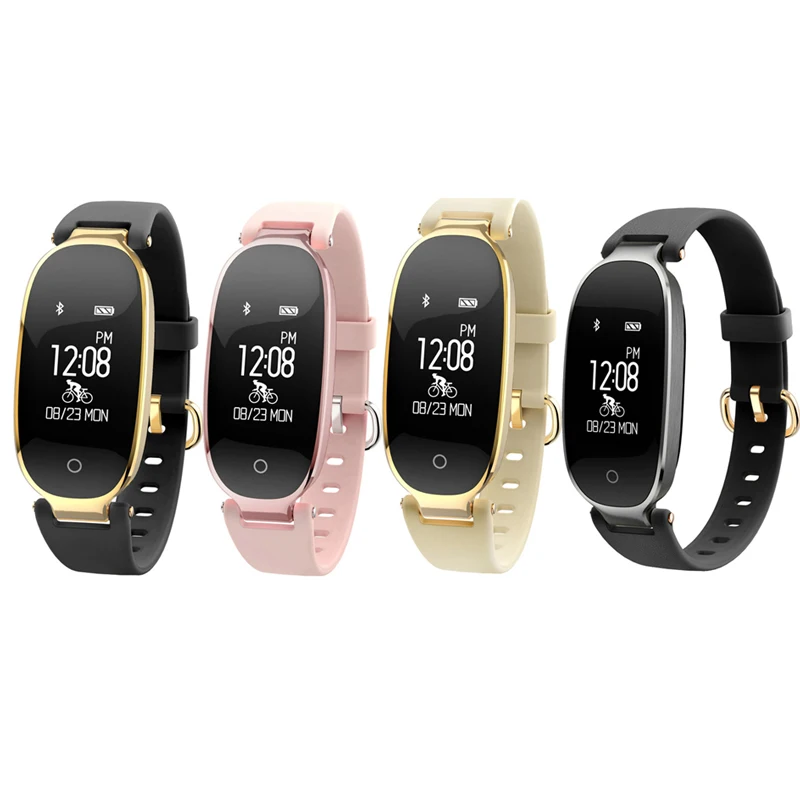 

Women Smart Band Bracelet Sleep Heart Rate Monitoring Step Count Calories For Sport IOS Android DJA99