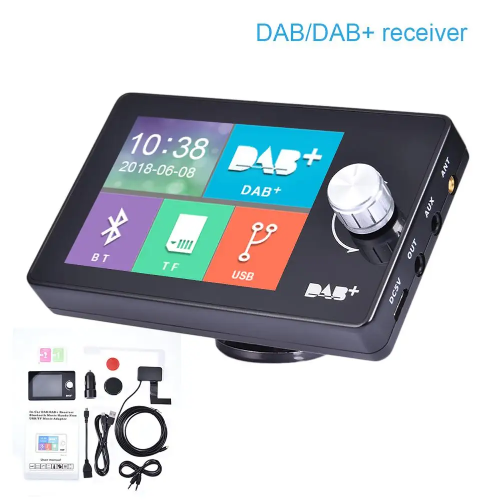

2.8 Inch Screen Car Europe Dab Plus Digital Broadcast FM Receiver Multiple Music Formats With Bluetooth Player