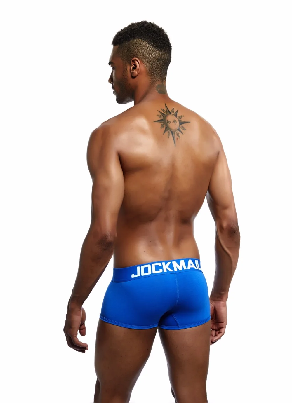 Бренд jockmail классический базовый однотонный Качественный хлопок Мужское нижнее белье боксеры шорты мужские трусы сексуальные трусы Гей ночное и нижнее белье