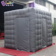 Серый 2,5 м куб надувные photo booth фон корпус № палатка с 2 дверями