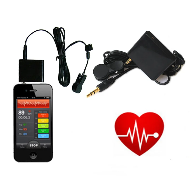 Infrared Earlobe Fingtip Sensor Heart Rate Monitor with Heart Beat