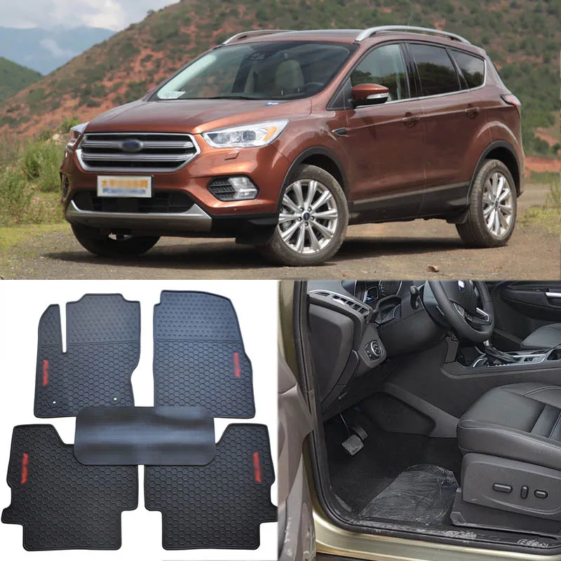 High Quality Full Set All Weather Heavy Duty Black Rubber Floor Mats For Ford Kuga High Quality Full Set All Weather Heavy Duty Black Rubber Floor Mats For Ford Kuga