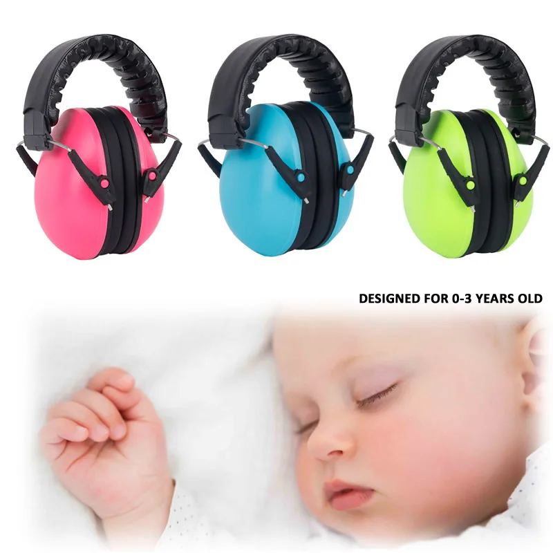 0 3 Years Kid's Anti Noise Head Earmuffs Adjustable Children Ear
