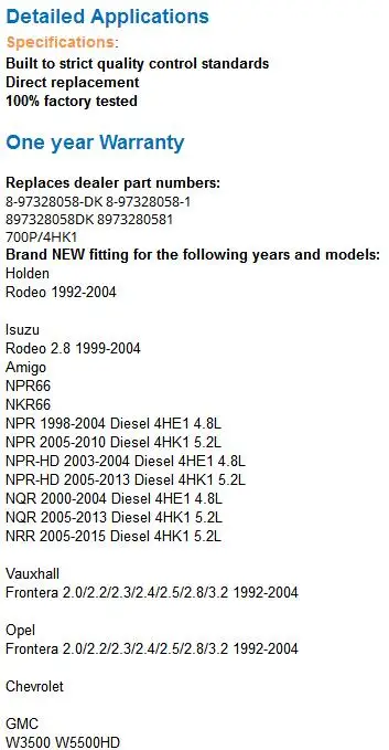 Auto Speed Sensor For ISUZU ELF NPR CXZ Truck parts 8973280580 8-97328058-0 8971676190 8-97167619-0