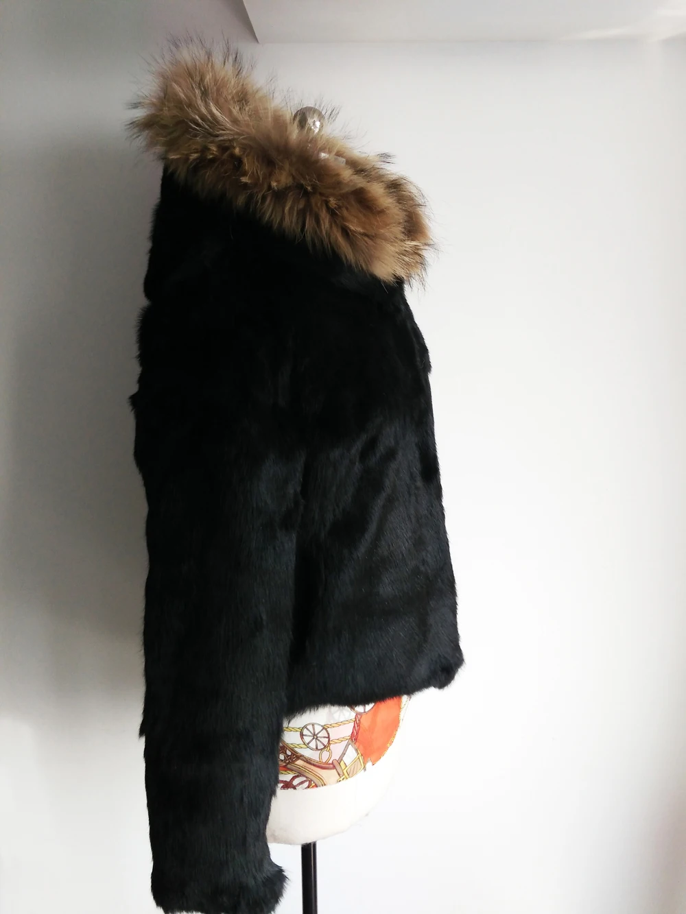 2018 yellowgrass Laveur Raton En Capuchon grassgrey Manteau De Factory Véritable Naturel Capot Wsr28 100 À Outlet Fourrure Black Lapin Gros Réel Veste rqr1B