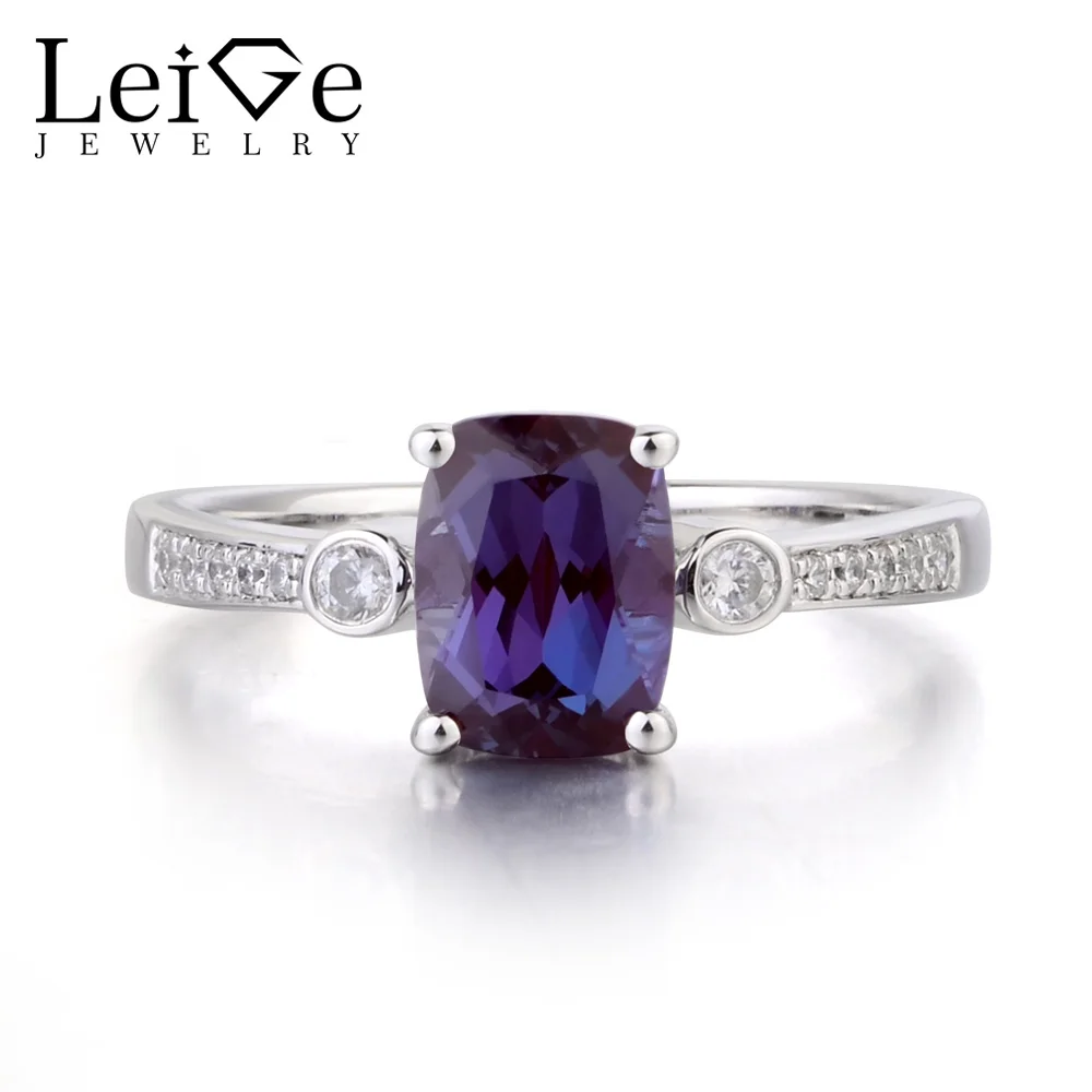 Женское кольцо из серебра 925 пробы с Александритом|ring for|rings for womenring cushion |