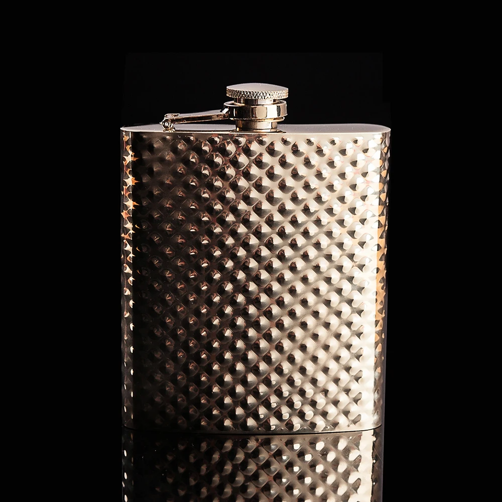 Mealivos Gold 8 oz Stainless Steel Hip Flask Alcohol Liquor Whiskey vodka Bottle wedding