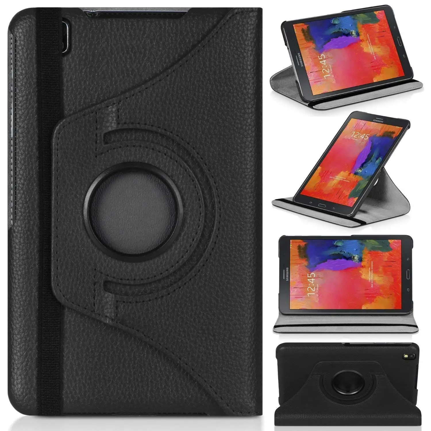 

Tablet Case For Samsung Galaxy Tab Pro 8.4 inch SM-T320 SM-T321 T325 Smart Cover Case 360 Rotation Flip Stand Protective Shell