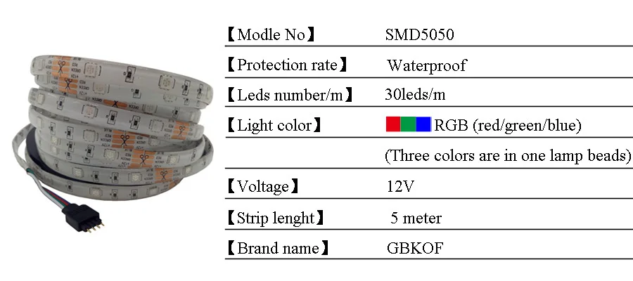 10 м 20 м SMD 5050 RGB Светодиодные ленты 5 м 15 м светодиодный свет Водонепроницаемый ленты DC 12 В ленты RGB гибкая светлая полный набор с адаптером