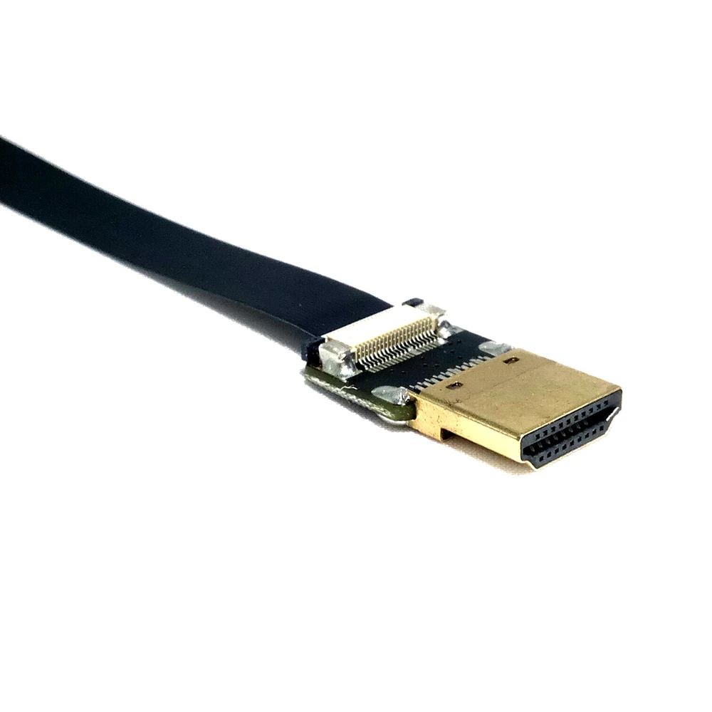 М 0,1 м-1 м прямоугольный 90 градусов HDMI тип A мужчина к Micro HDMI Мужской HDTV FPC плоский кабель для Multicopter аэрофотосъемки