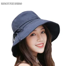 Новая женская летняя шляпа льняные хлопковые Панамы Панама Gorro женские шапки пляжная шляпа