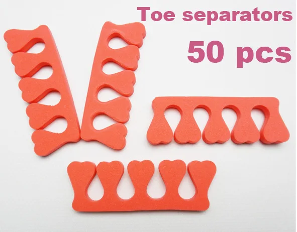 

50 pcs ( 25 pairs) Nail Art Soft Finger Toe Separator Manicure Pedicure Tools