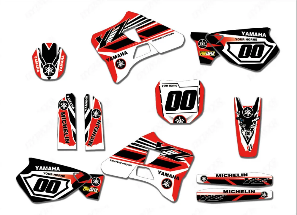 

Bike Graphics Stickers Decals For Yamaha YZ125 YZ250 YZ 125 250 86-01