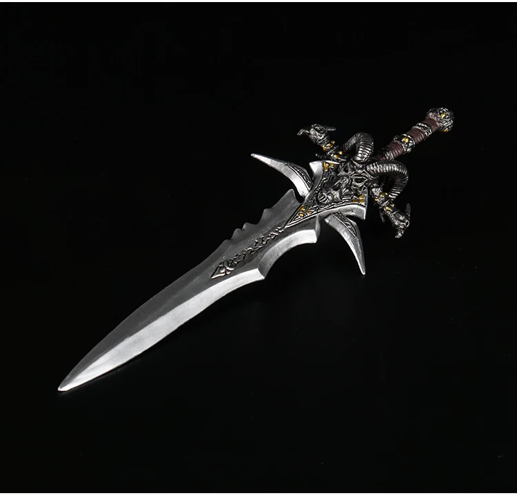 Wow Артас оружие Frostmourne меч с светодиодный освещения Figma Starz ПВХ фигуркы игрушки