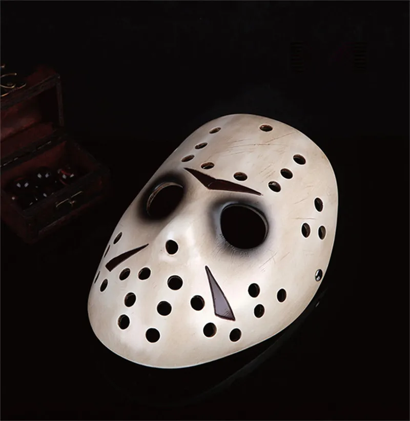 Grade Resin Jason Full Face Mask Freddy Vs Jason Movie Theme Halloween Party Cosplay Horror Halloween Masks Party Props FA103 (8)