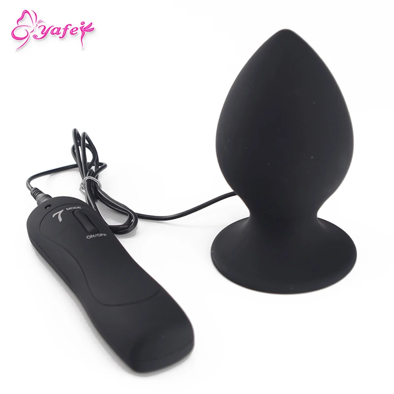 Larger Silicone Anal Vibrator Masturbator for Men Remote Control Plug Ass Massage Vaginal Sex Toys Adult |