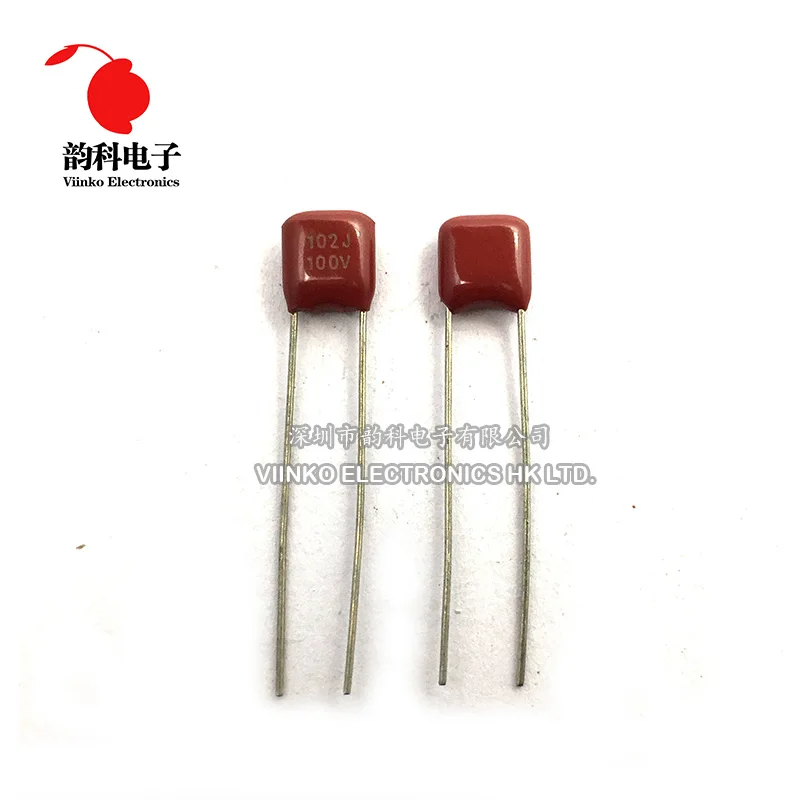 

10pcs CBB Polypropylene film capacitor pitch 5mm 1000pF 102 1nF 100V