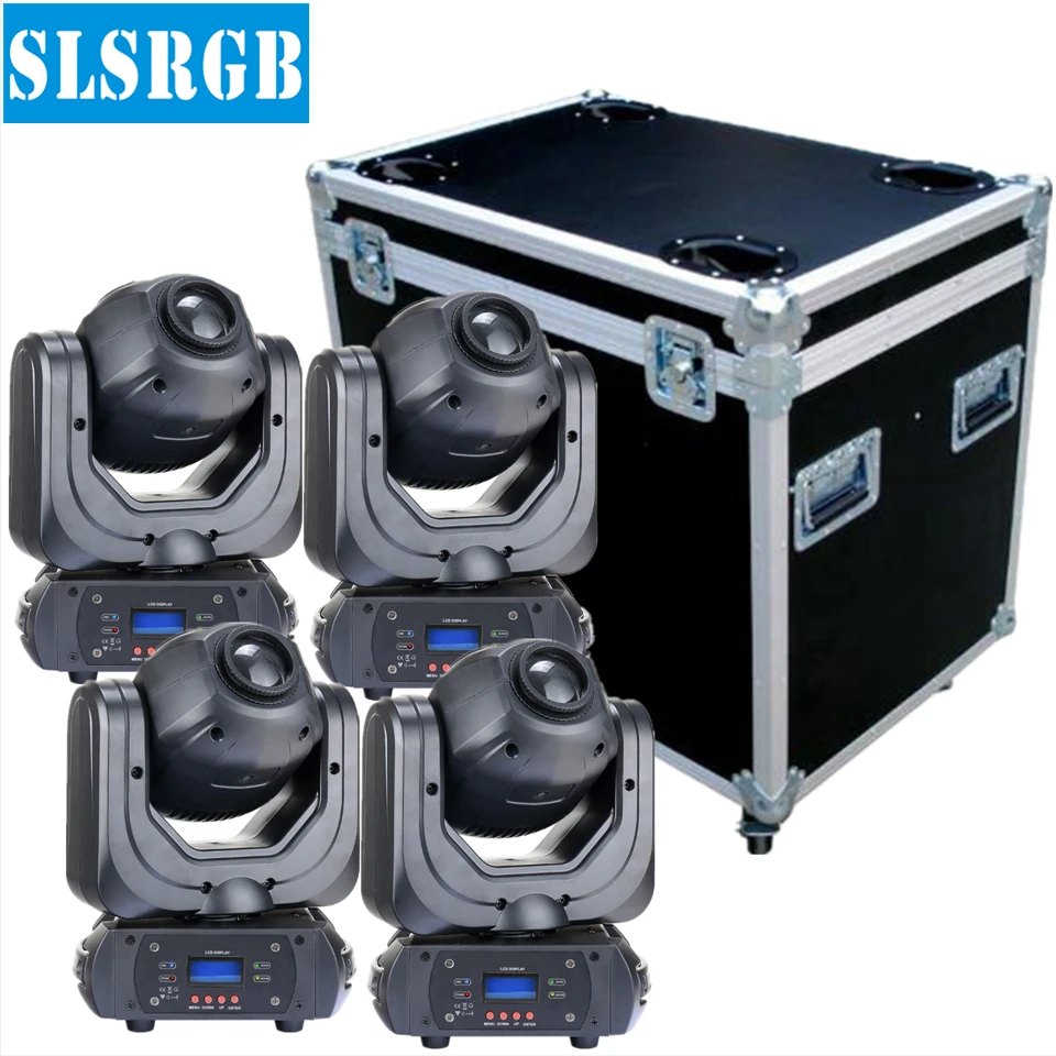 

4pcs/lot with flight case LED moving head lyre spot led 40w gobo s harby beam pencil light Moving Head Light GOBO SPOT function