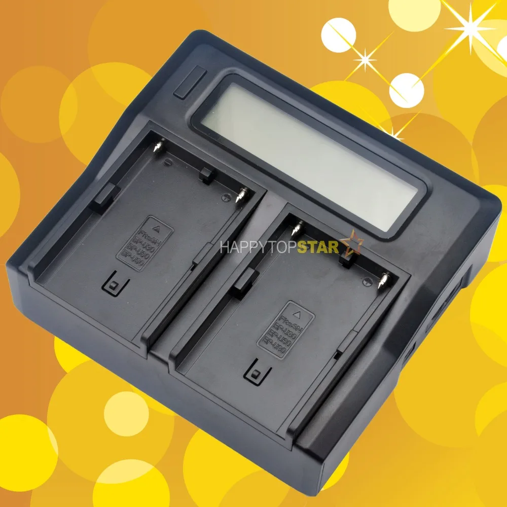 

Dual Double Digital LCD Quick Fast Charger for SONY BP-U30 U60 U90 BC-U1 F3K EX160 EX3 EX260 EX280 BC-U2 PMW-200 FS7 EX1R EX2