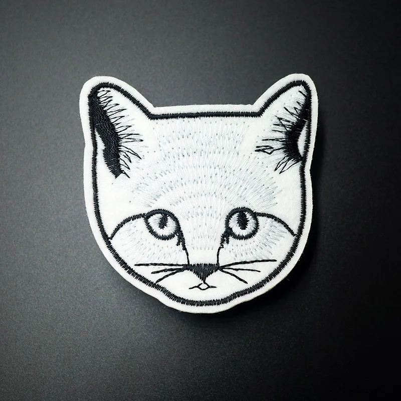 

Cat Size:6.6x7.0cm Embroidered Patch for Clothing Iron on Sew Applique Cute Fabric Clothes Shoes Bags Decoration Patches