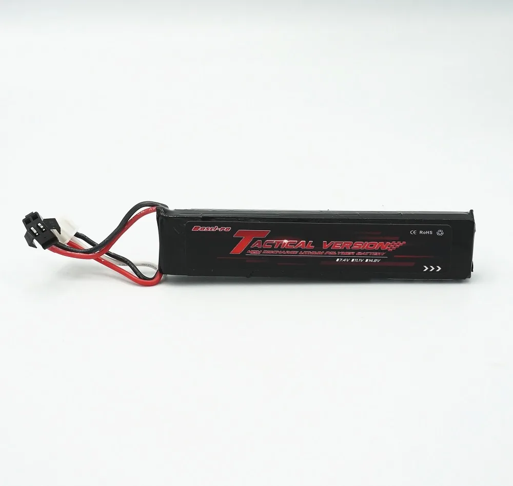 

Tactical Edition 7.4V 1200MAH 20C Lipo Battery with SM plug for Jinming 8 Viper MKM2 SCAR UMP etc Water Airsoft Air Guns
