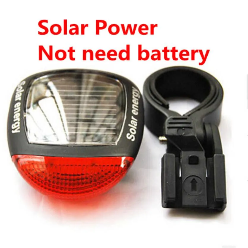 

Solar Power LED Bicycle Lights Bike Rear Tail Lamp Light Bike cycling Safety warning Flashing Light Lamp Red TL0306