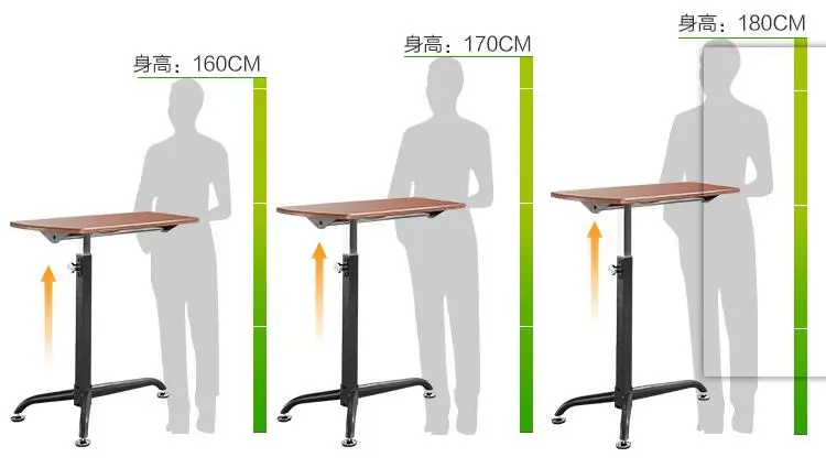 62*38 см регулируемая высота ленивый стол для ноутбука портативный прикроватный столик для ноутбука Многоцелевой Компьютерный стол детский стол для учебы