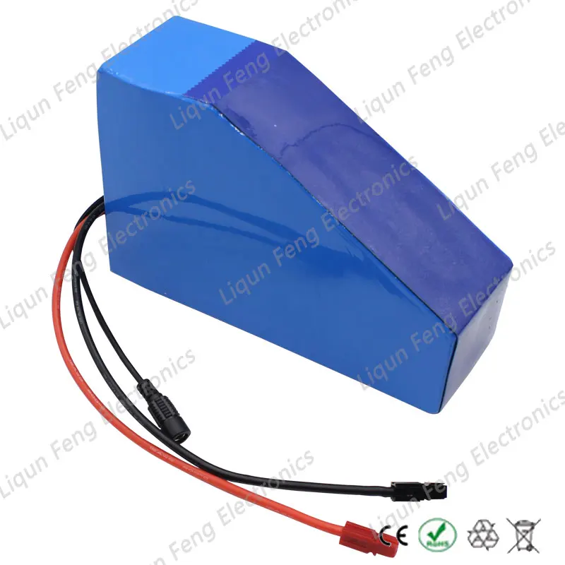 Flash Deal Free Bag 52V 30AH 1000W Triangle Battery 51.8V 30AH Electric Bike Battery 52V Lithium battery With 30A BMS 58.8V 2A Charger 5