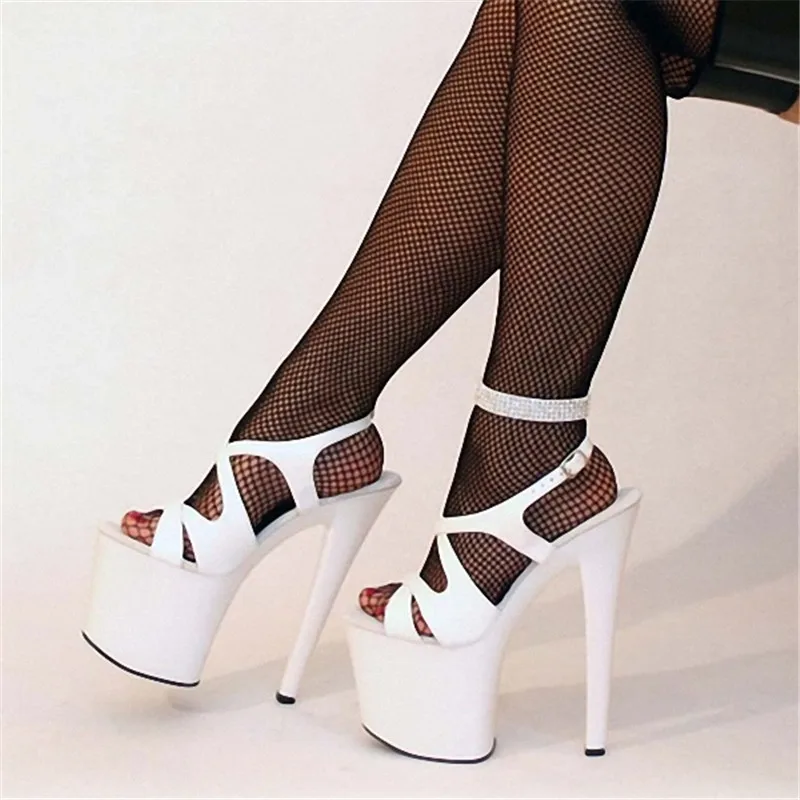 Brand Sexy Ultra 20CM High Heel Sandals Women's High Heel Platform Shoes,Pole Dance/Model/Dance Shoes
