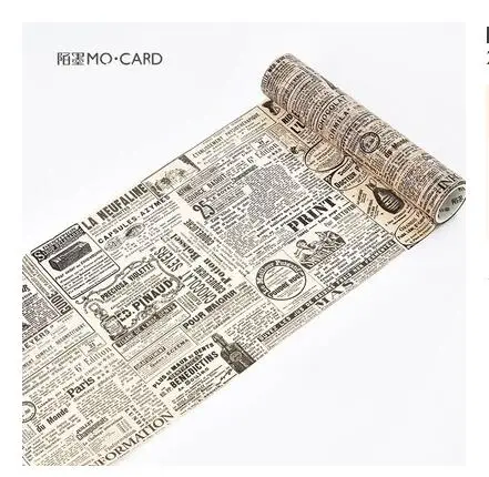 

20cm wide Retro modern times Decorative Washi Tape DIY Scrapbooking Masking Tape School Office Supply Escolar