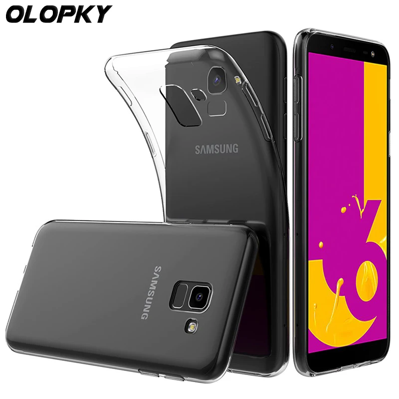 Прозрачный мягкий силиконовый чехол для Samsung Galaxy J6 2018 J600F/DS J600G/DS On6 |