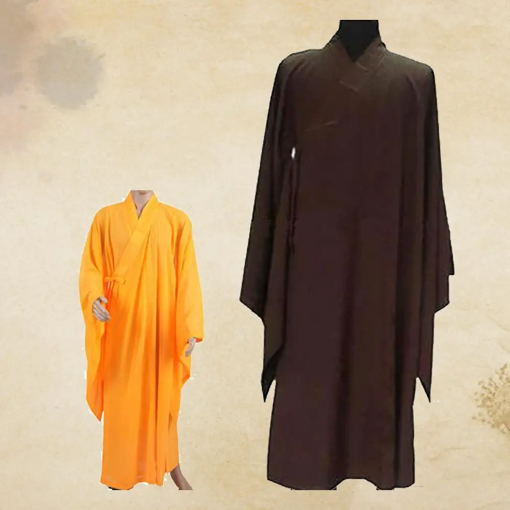 Free shipping 3 colors Zen Buddhist Robe Lay Monk Meditation Gown Monk