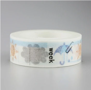 

15mm*10m weather cloud diy decorative washi masking tape(1piece)