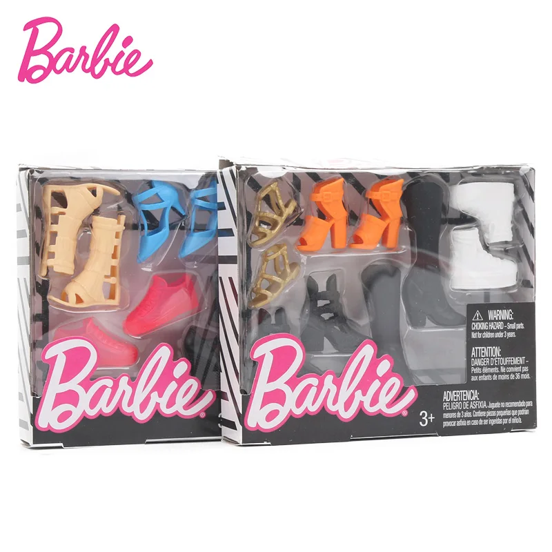 

Barbie Shoes Accessories Set Barbie Toy Fashion Bandage Bow High Heel Sandals for Barbie Dolls Toys Birthday Gift for Girls