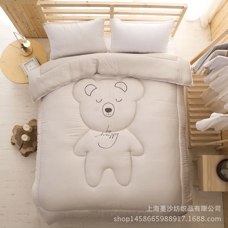 

Modal fabric, pure cotton padding, size for 200x230cm and 220x240cm, cartoon warm and comfortable Winter quilt
