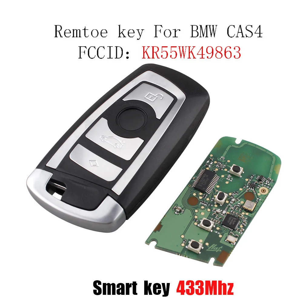 433 МГц ключ без ключа для BMW CAS4 5 Series 7 Smart key Cas4 System KR55WK49863 2009 2016|Ключ от авто| |