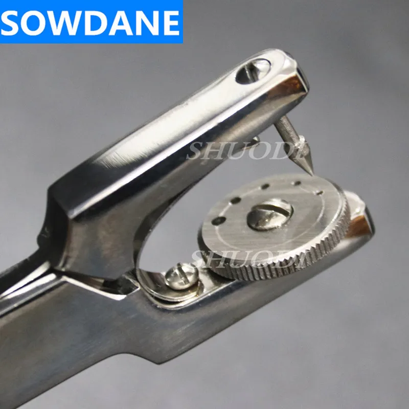 German Stainless Steel Dental Rubber Dam Punch Instrument Tool 17cmin