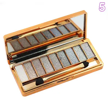 

NEW 9 Colors Glitter Eyeshadow Eye Shadow Palette Makeup Cosmetic with Brush Set