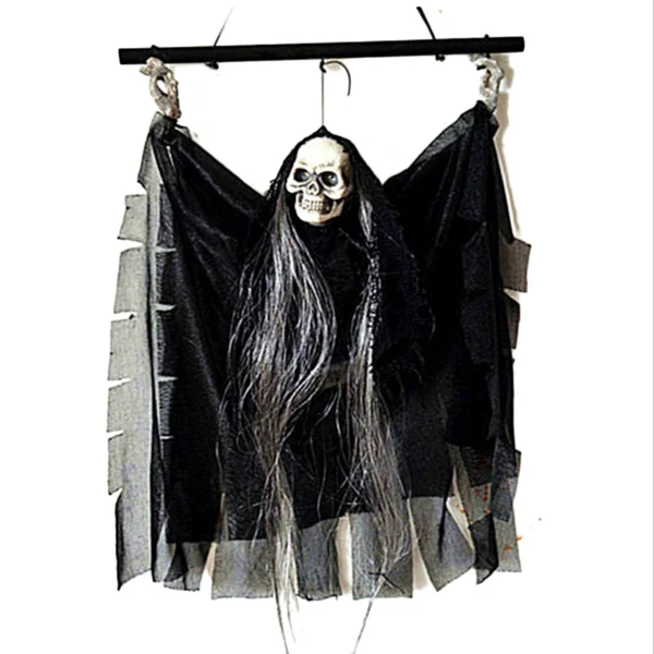 electronic props party bar ktv decoration voice activated hanging skull skeleton ghost halloween decoration ornaments ghost