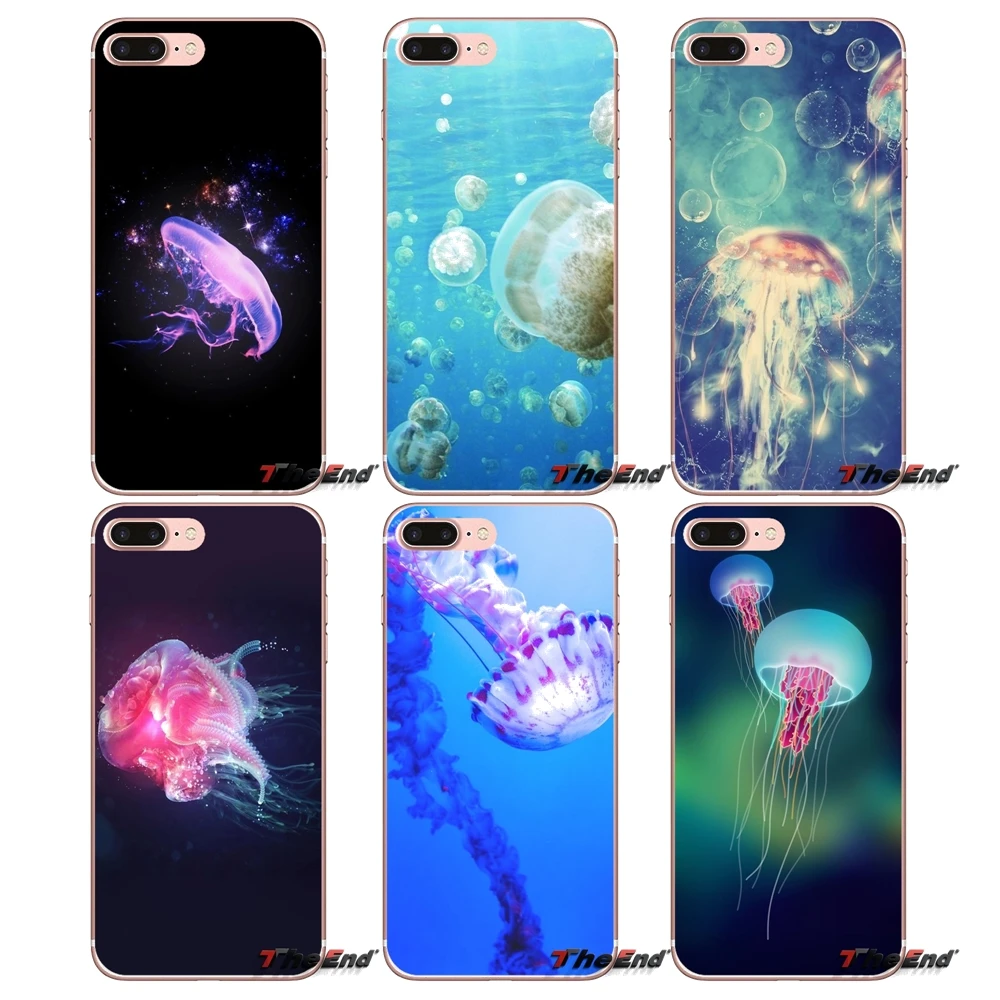 For Sony Xperia Z Z1 Z2 Z3 Z5 compact M2 M4 M5 E3 T3 XA Aqua LG G4 G5 G3 G2 Mini Capa Color Jellyfish beauty Print Soft TPU Case | Мобильные