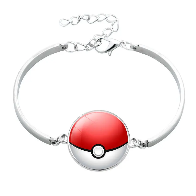 Pokemon Go Pokeball стеклянный браслет из кабошона аниме мобильная игра игрушка монстр