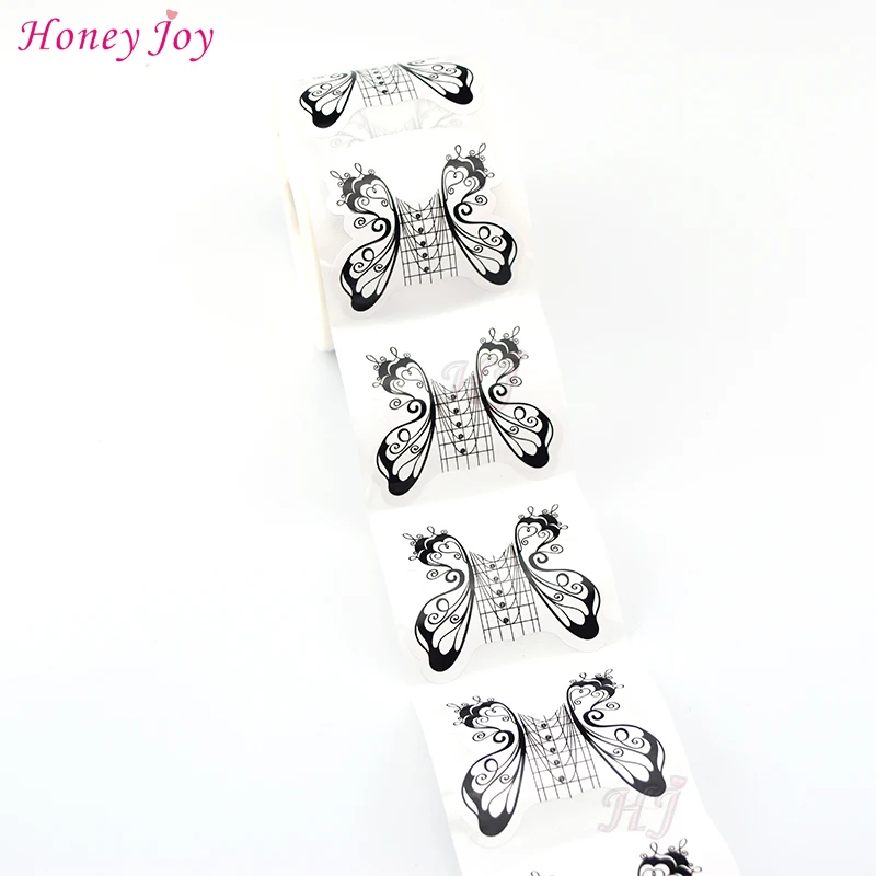 500 шт./рулон наклейки для наращивания ногтей|nail polish on nails|nail gel brandssticker wedding |