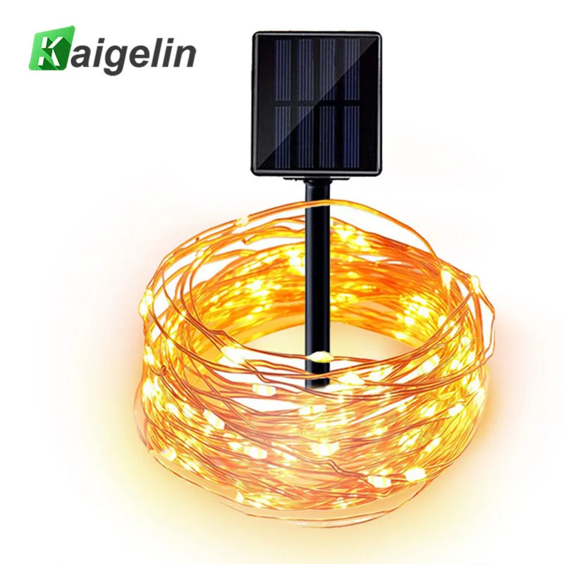 

2PCS Waterproof Solar LED String Lights 8 Modes 100 LEDs 12M String Light Christmas Wedding Outdoor Garden Yard Decoration Light