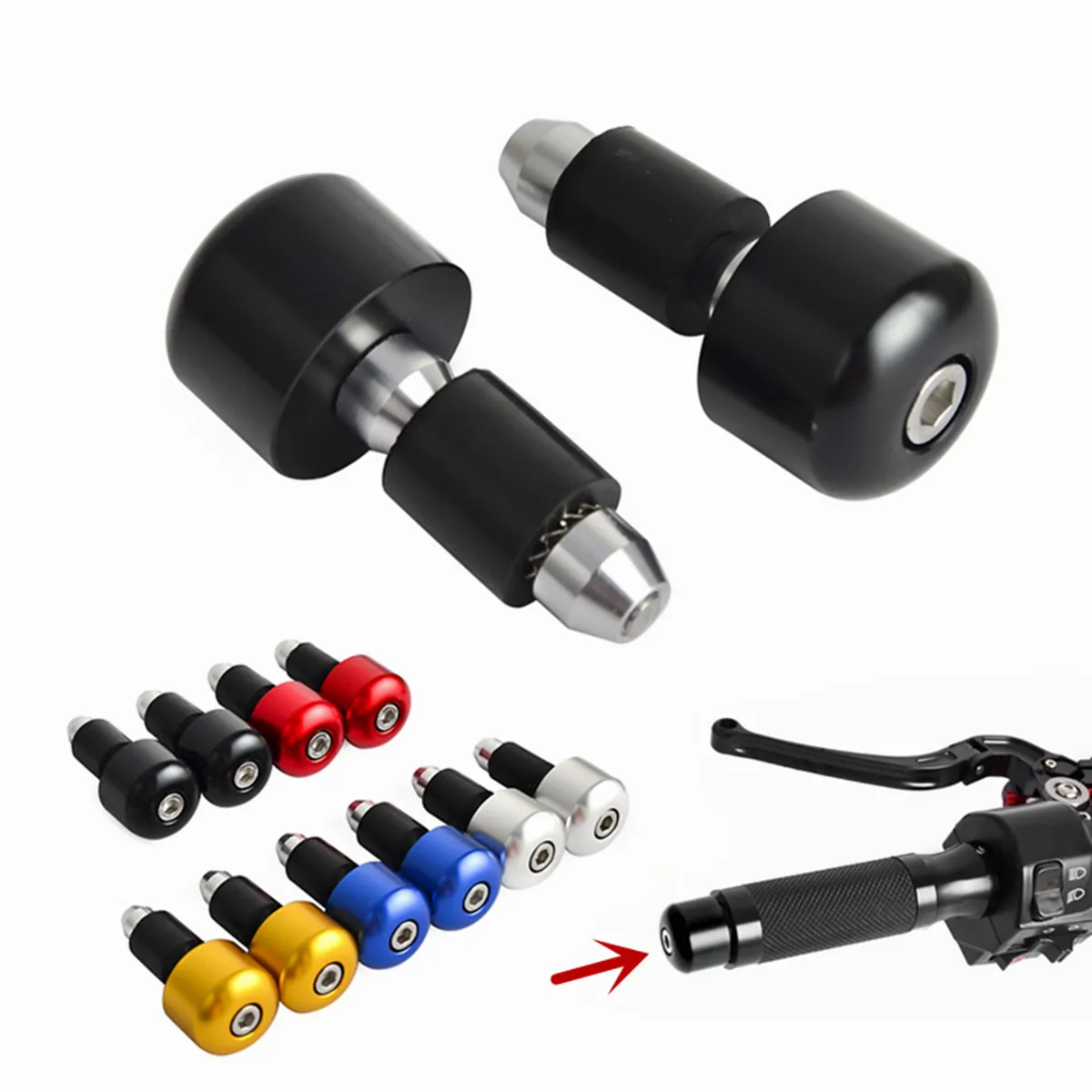 MTB Bike Bicycle 7/8inch CNC Handlebar End Cap Grip Plugs Bar End Caps