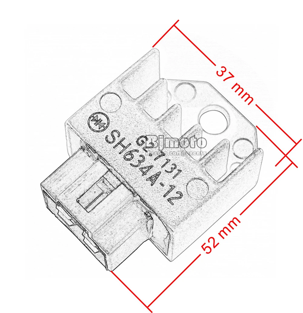 Motorcycle Metal Voltage Regulator Rectifier For Honda CRF150F CRF230F 2003-2017 CT110 NSR50R NSR75R C90 CG125 CRM50R (3)